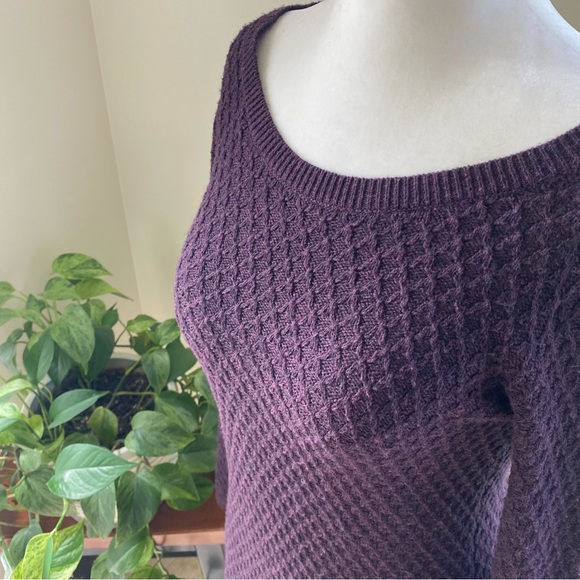 LOFT Dresses Loft Eggplant Knit Midi Dress Poshmark